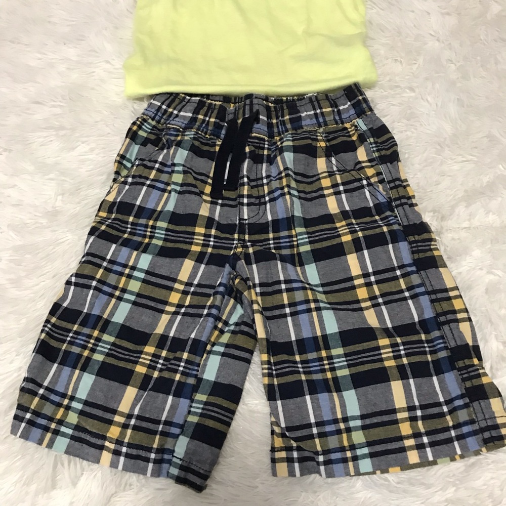 Boys’ plaid shorts